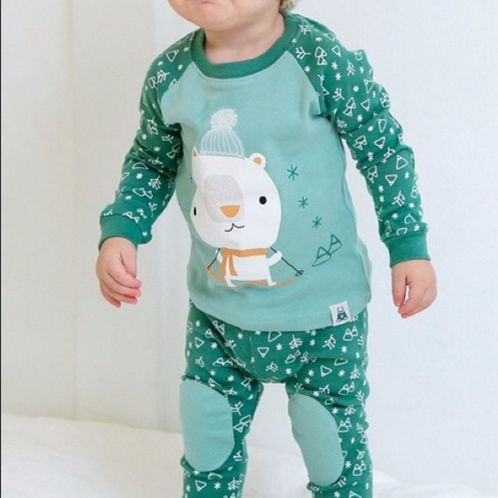 Winter Bear Baby and Toddler 100% Cotton Pajamas